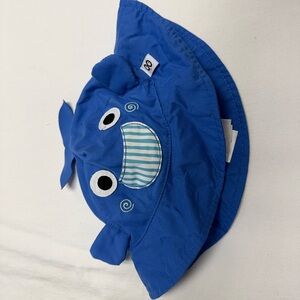 Blue Kids Sun bucket Hat with Whale Design